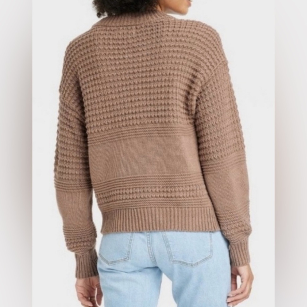 Universal Thread Women’s Tan Brown Pullover Knit … - image 2